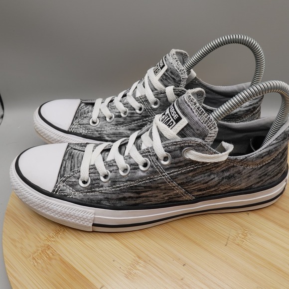 Converse Shoes Womens 8 All Star Heathered Gray Sneakers Pad Tongue 558557F Flaw - Picture 1 of 11